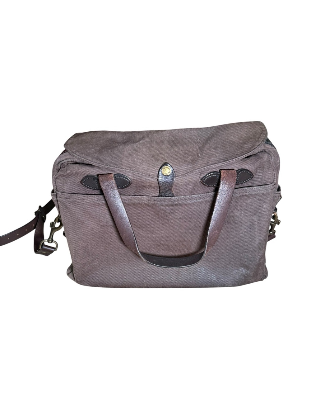 Filson Original Briefcase 256 Brown Rugged Twill Canvas